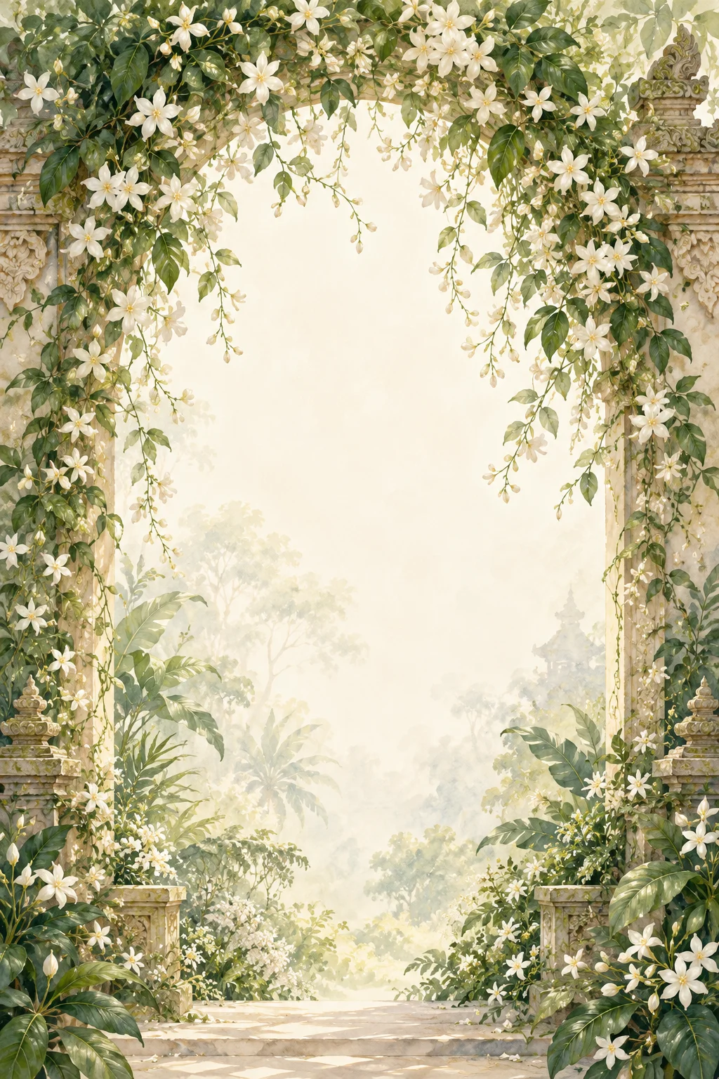 Ilustrasi Taman Melati